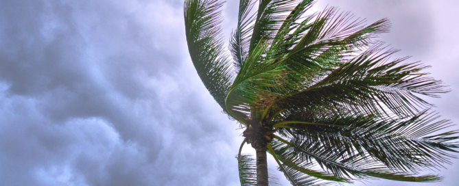 Hurricane weather event demonstrating the need for standby power at critical facilities.