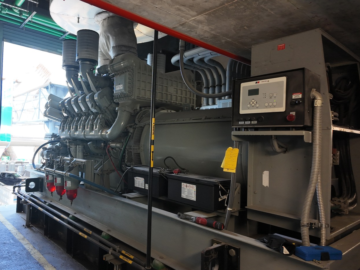 Commercial standby generator and control panel for backup power system reliability